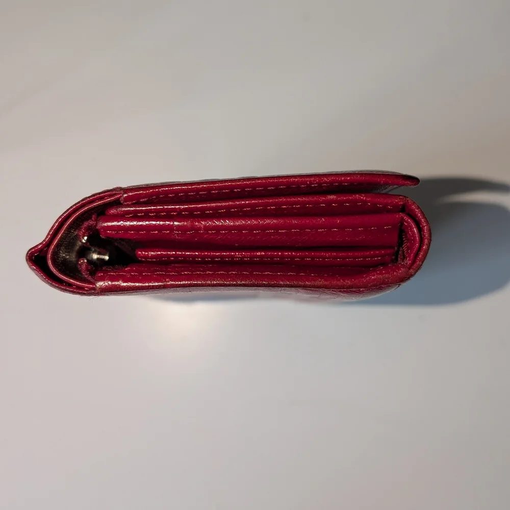 Burberry Red Leather Wallet